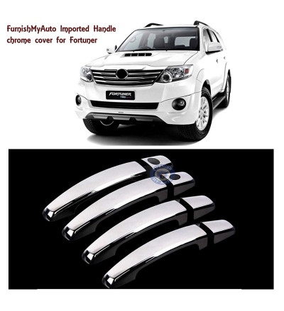 Imported chrome door handle latch cover for Toyota Fortuner (Premium quality car chrome accessories)